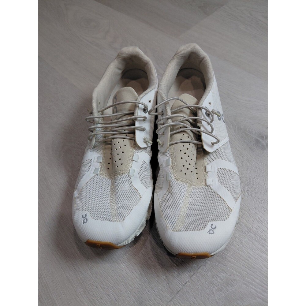 On Cloud Womens Cloud 5 Sand White Running Shoes Size 9.5 Mesh Low Top - Picture 9 of 13